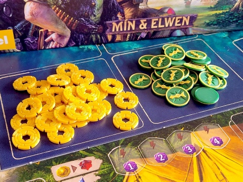 Zaginiona Wyspa Arnak zamienniki żetonów 54 elementy