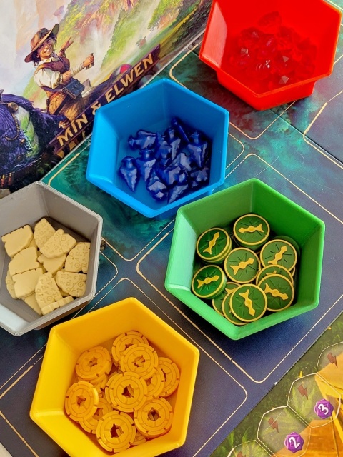 Zaginiona Wyspa Arnak zamienniki żetonów 54 elementy