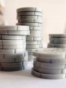 Zestaw monet o nominale 1 do gier 10 szt.