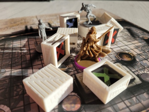 Zombicide skrzynie 3D na znaczniki 10 szt.