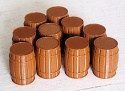 Drewniane beczki do gier planszowych 10 szt.