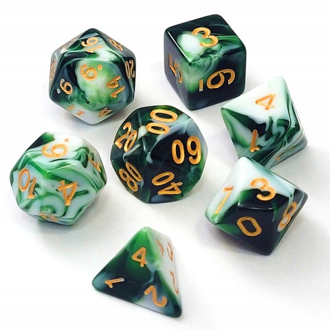 Kości kostki HARMONII RPG DnD MTG planszowe 7 szt.