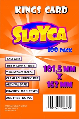 Koszulki / Protektory na karty Sloyca Kings Card 101,5x153 mm