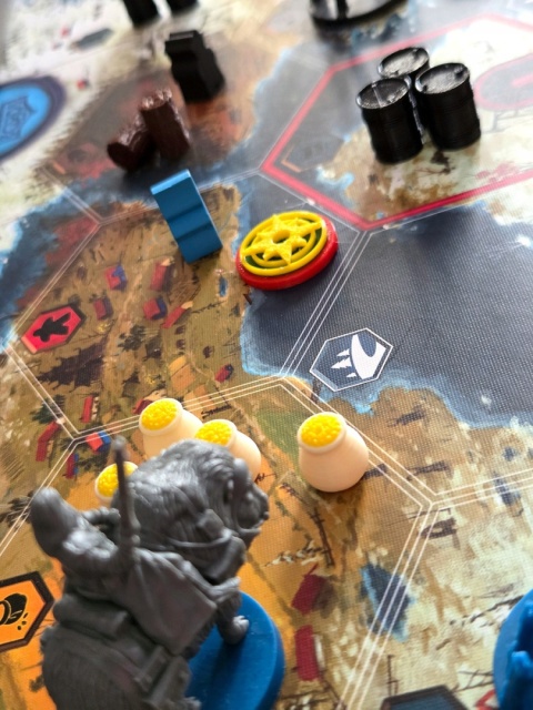 Scythe - zamienniki surowców i znaczników spotkań - 132 szt.