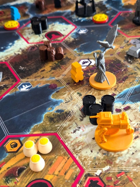 Scythe - zamienniki surowców i znaczników spotkań - 132 szt.